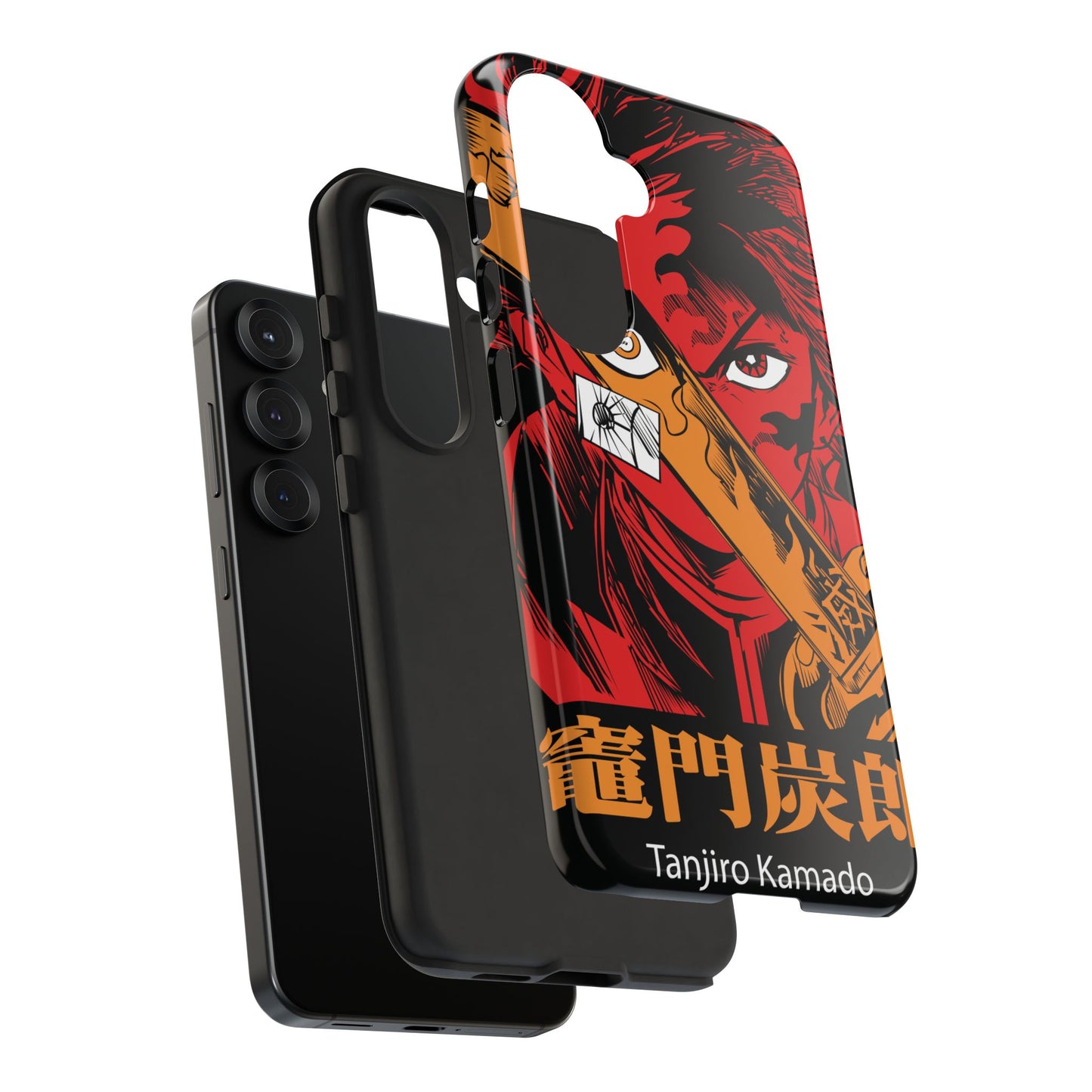 Demon Slayer Tanjiro Kamado Phone Case — Fiery Anime Protective Cover