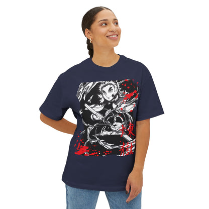 Flame Hashira Tee — Anime-Inspired Oversized Shirt for Fans