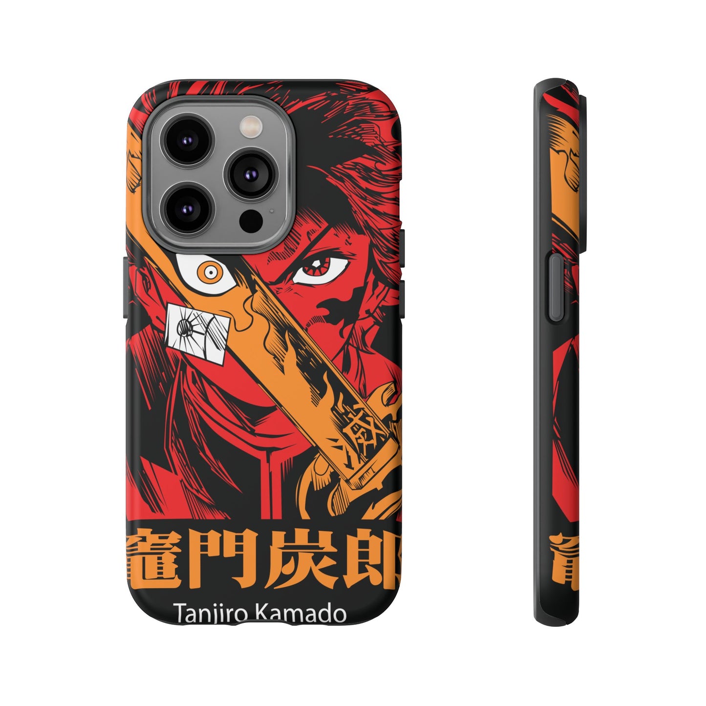 Demon Slayer Tanjiro Kamado Phone Case — Fiery Anime Protective Cover