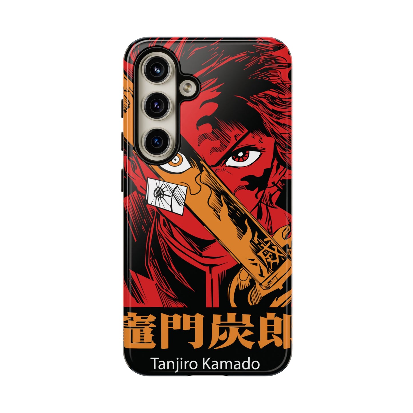 Demon Slayer Tanjiro Kamado Phone Case — Fiery Anime Protective Cover
