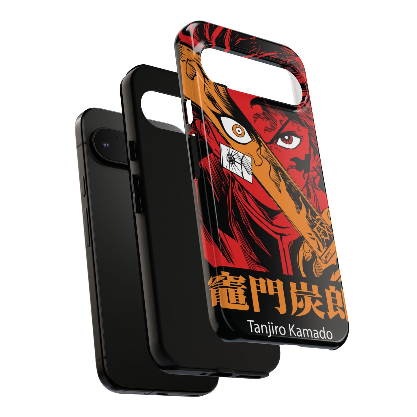 Demon Slayer Tanjiro Kamado Phone Case — Fiery Anime Protective Cover