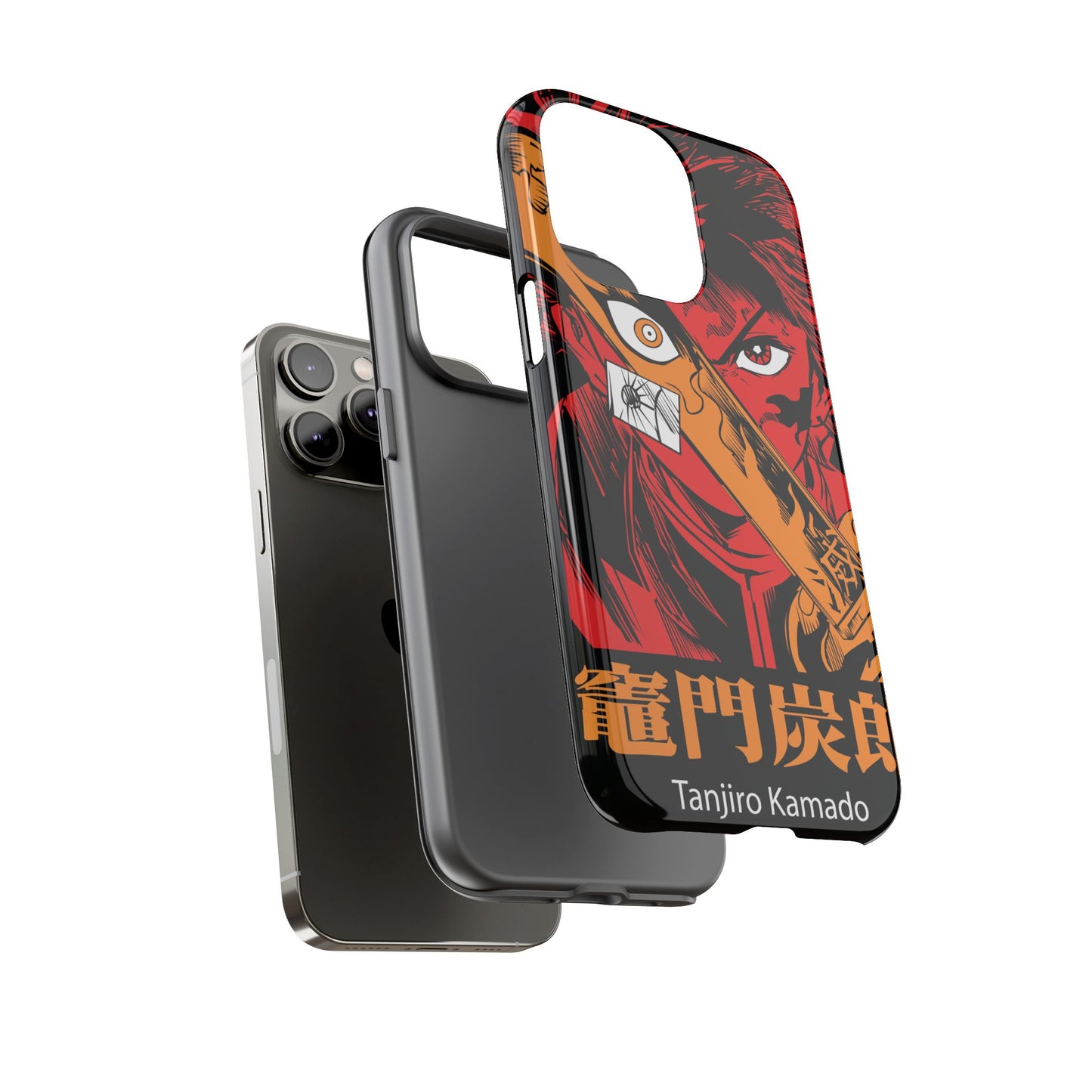 Demon Slayer Tanjiro Kamado Phone Case — Fiery Anime Protective Cover