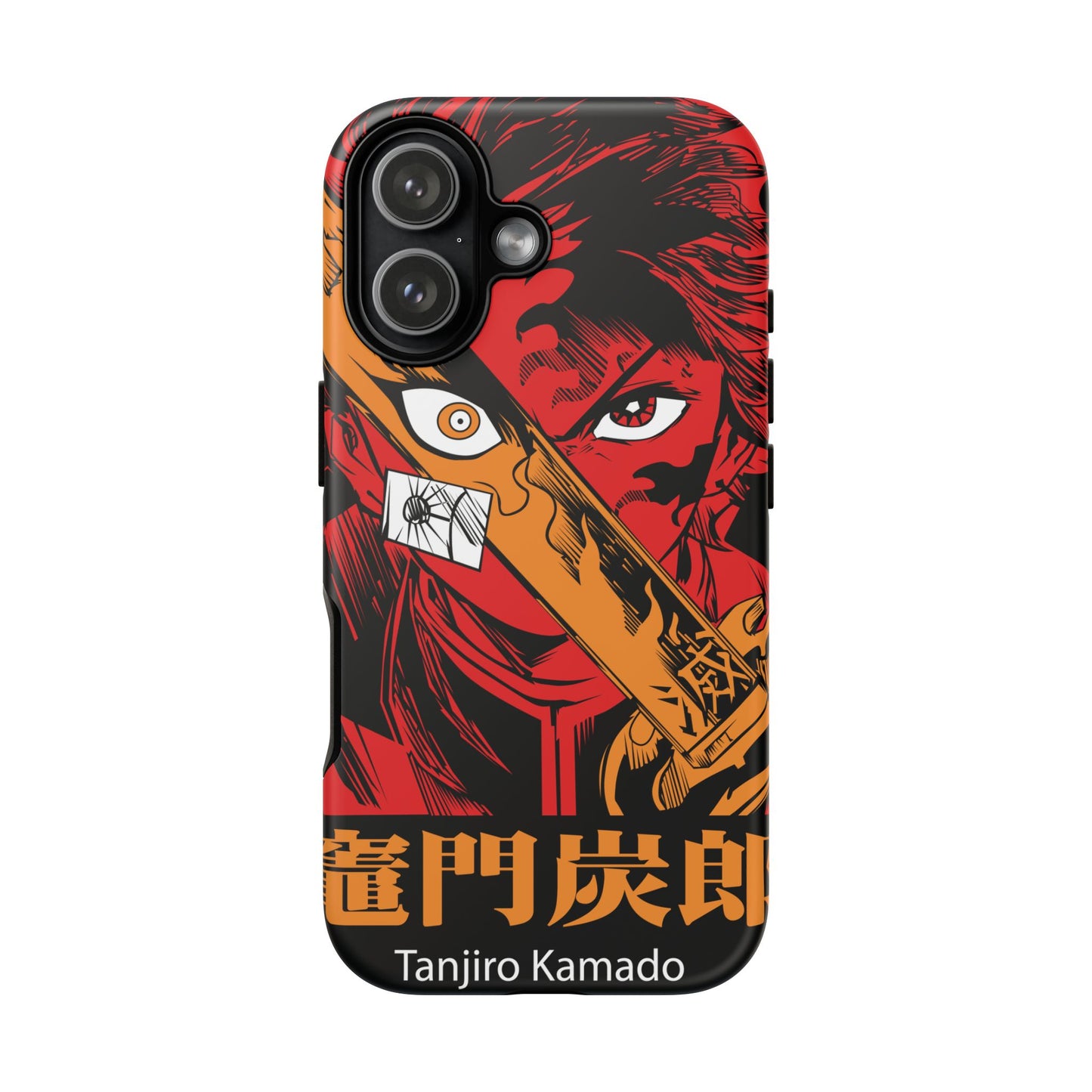 Demon Slayer Tanjiro Kamado Phone Case — Fiery Anime Protective Cover