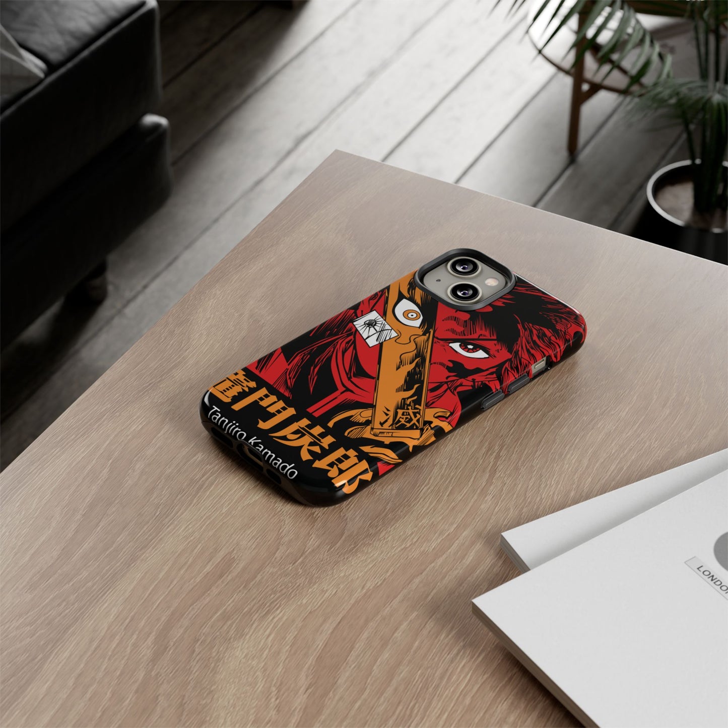 Demon Slayer Tanjiro Kamado Phone Case — Fiery Anime Protective Cover