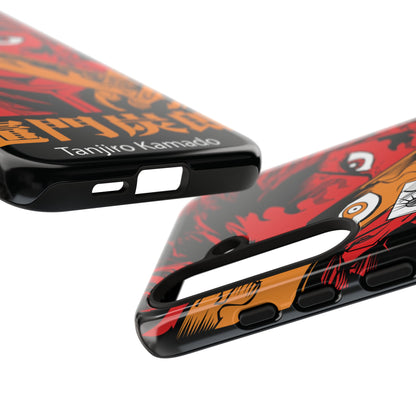 Demon Slayer Tanjiro Kamado Phone Case — Fiery Anime Protective Cover