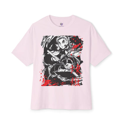 Flame Hashira Tee — Anime-Inspired Oversized Shirt for Fans