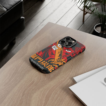 Demon Slayer Tanjiro Kamado Phone Case — Fiery Anime Protective Cover