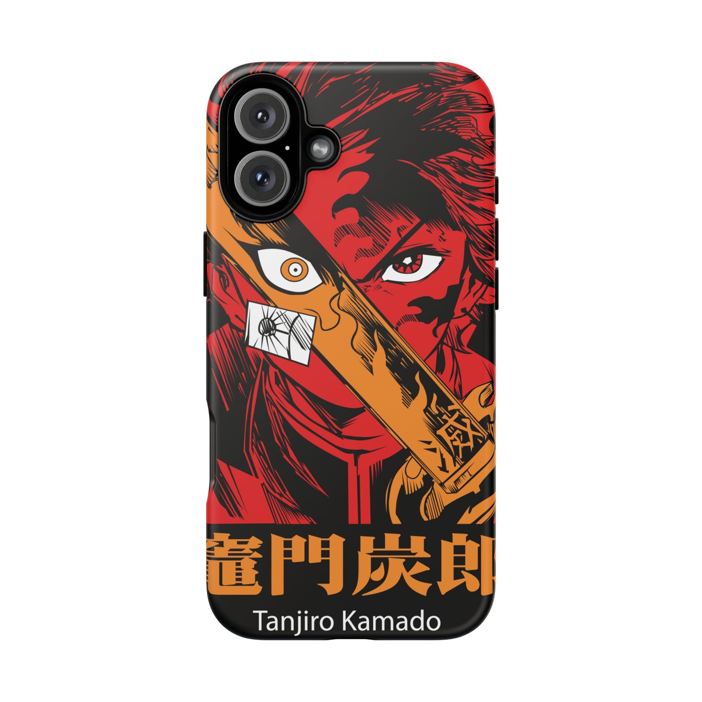 Demon Slayer Tanjiro Kamado Phone Case — Fiery Anime Protective Cover