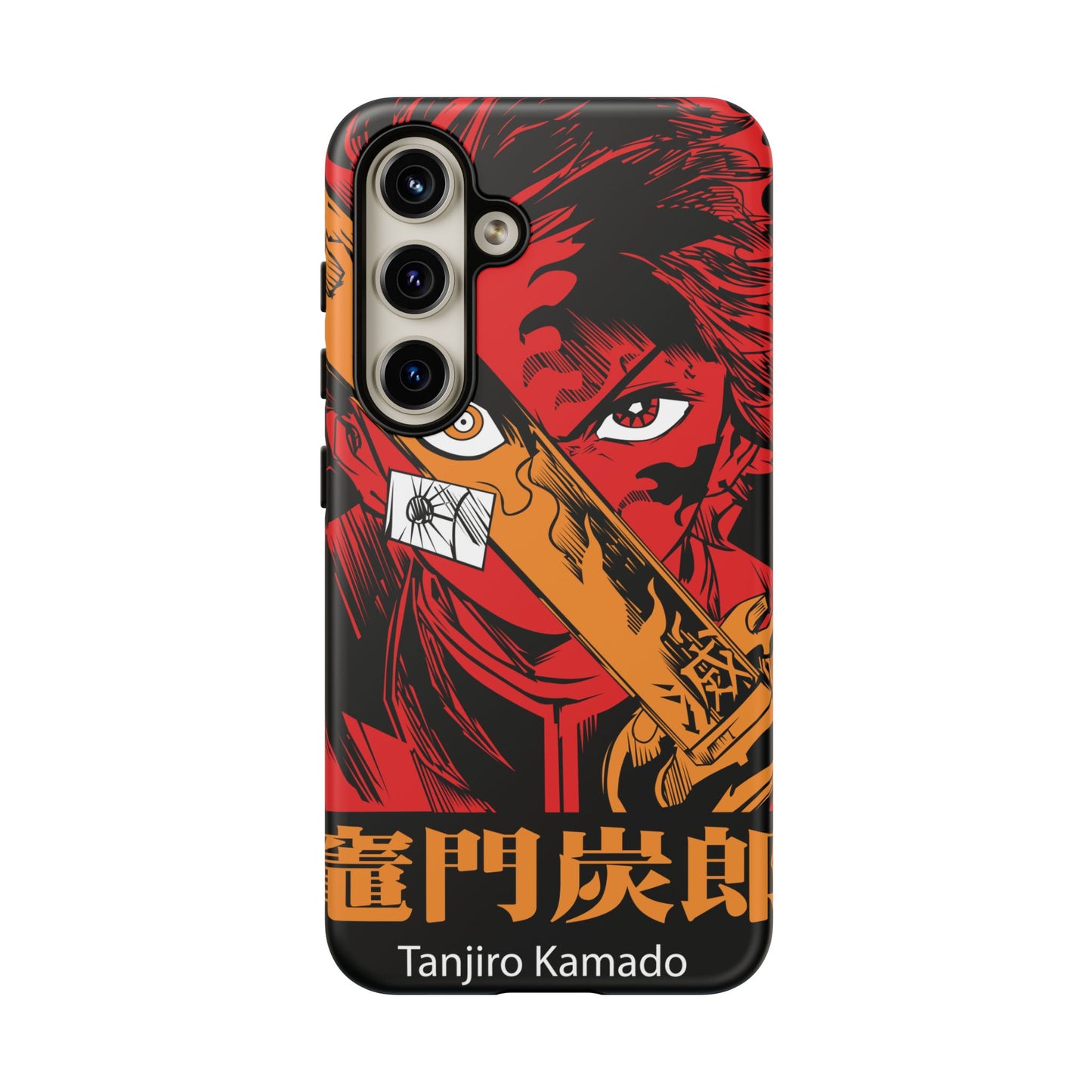 Demon Slayer Tanjiro Kamado Phone Case — Fiery Anime Protective Cover