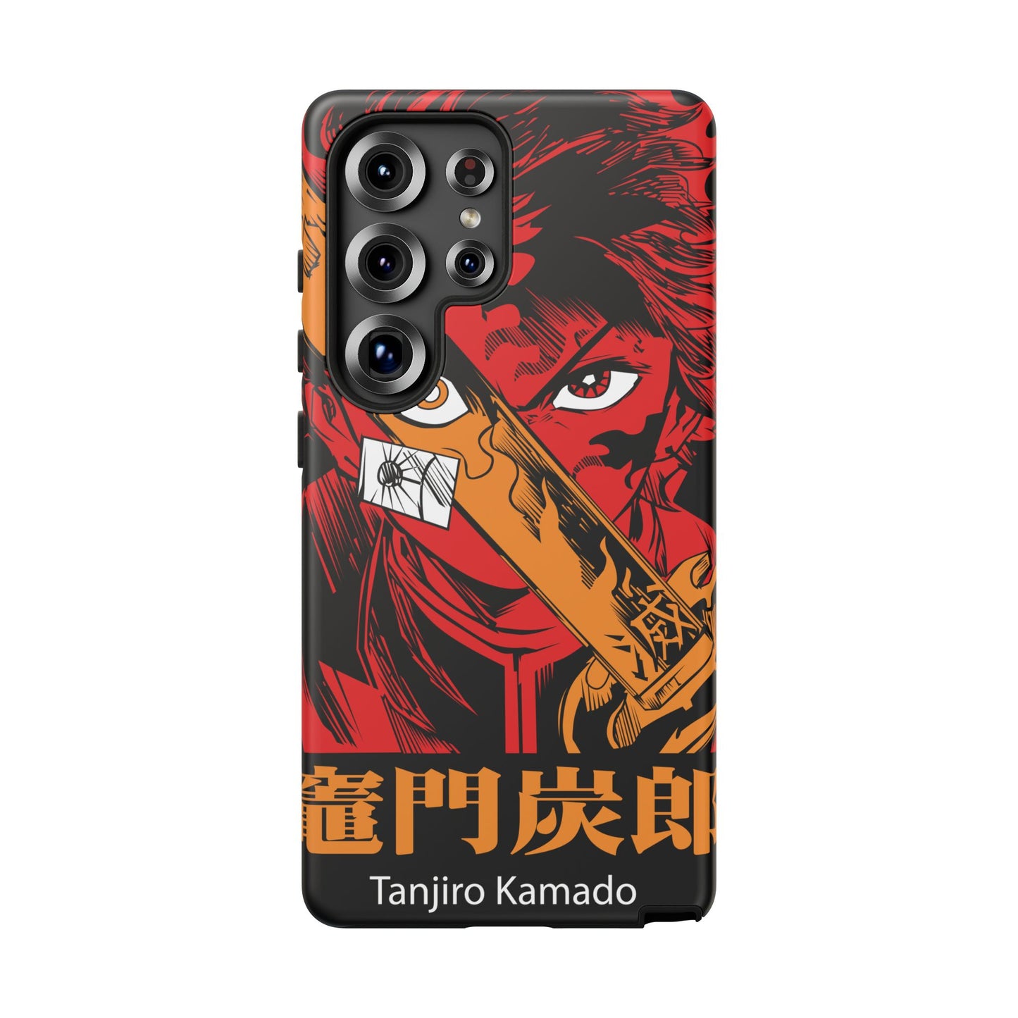 Demon Slayer Tanjiro Kamado Phone Case — Fiery Anime Protective Cover