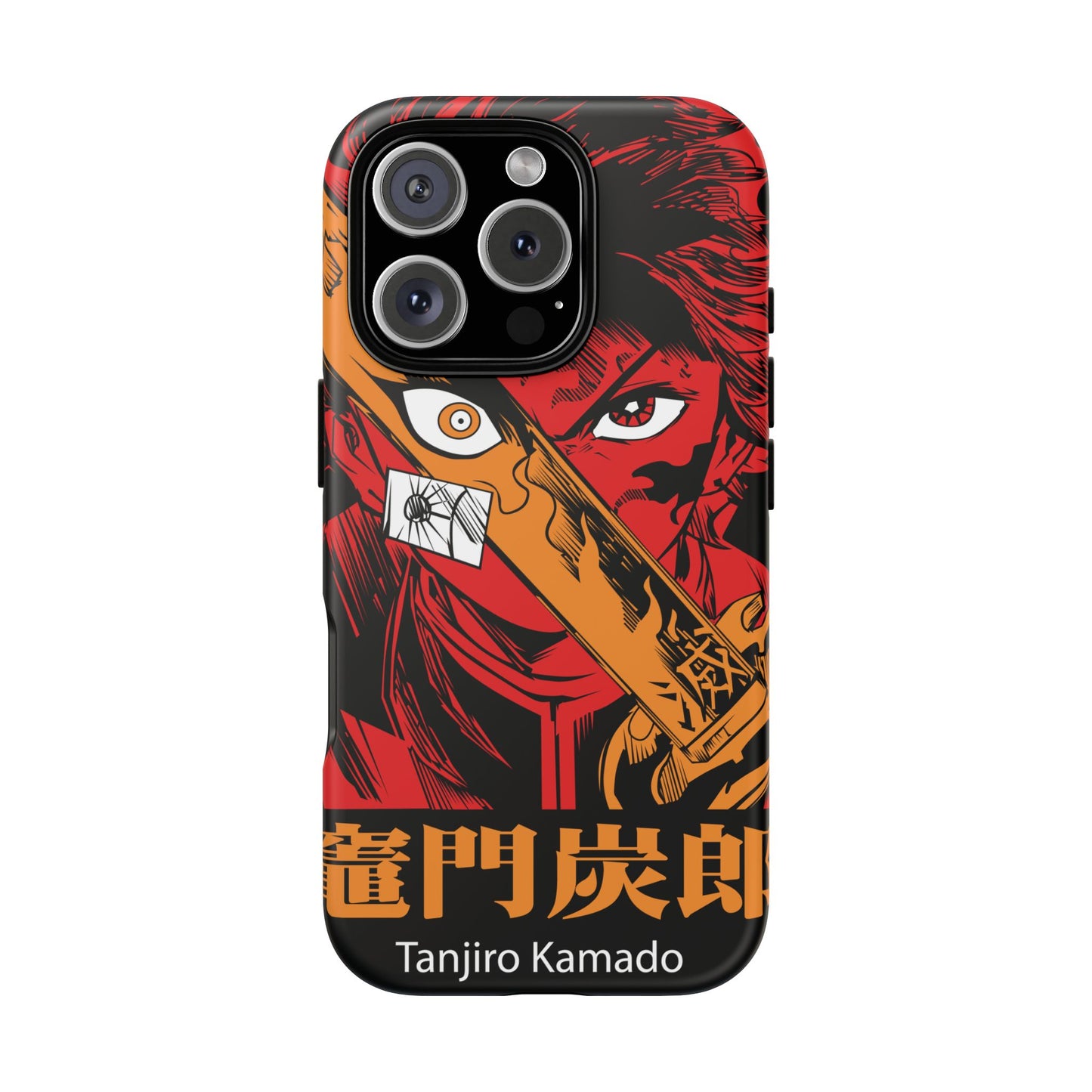 Demon Slayer Tanjiro Kamado Phone Case — Fiery Anime Protective Cover