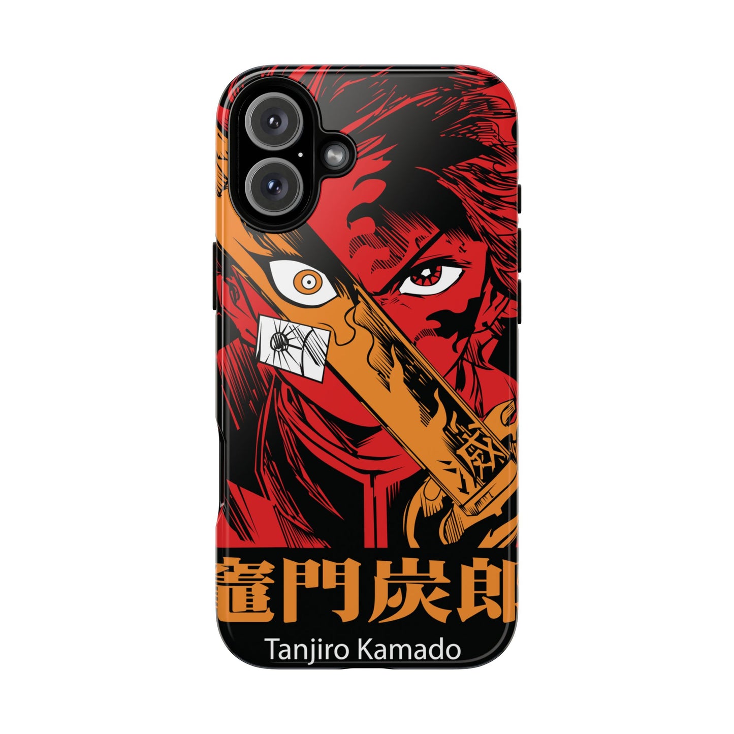 Demon Slayer Tanjiro Kamado Phone Case — Fiery Anime Protective Cover