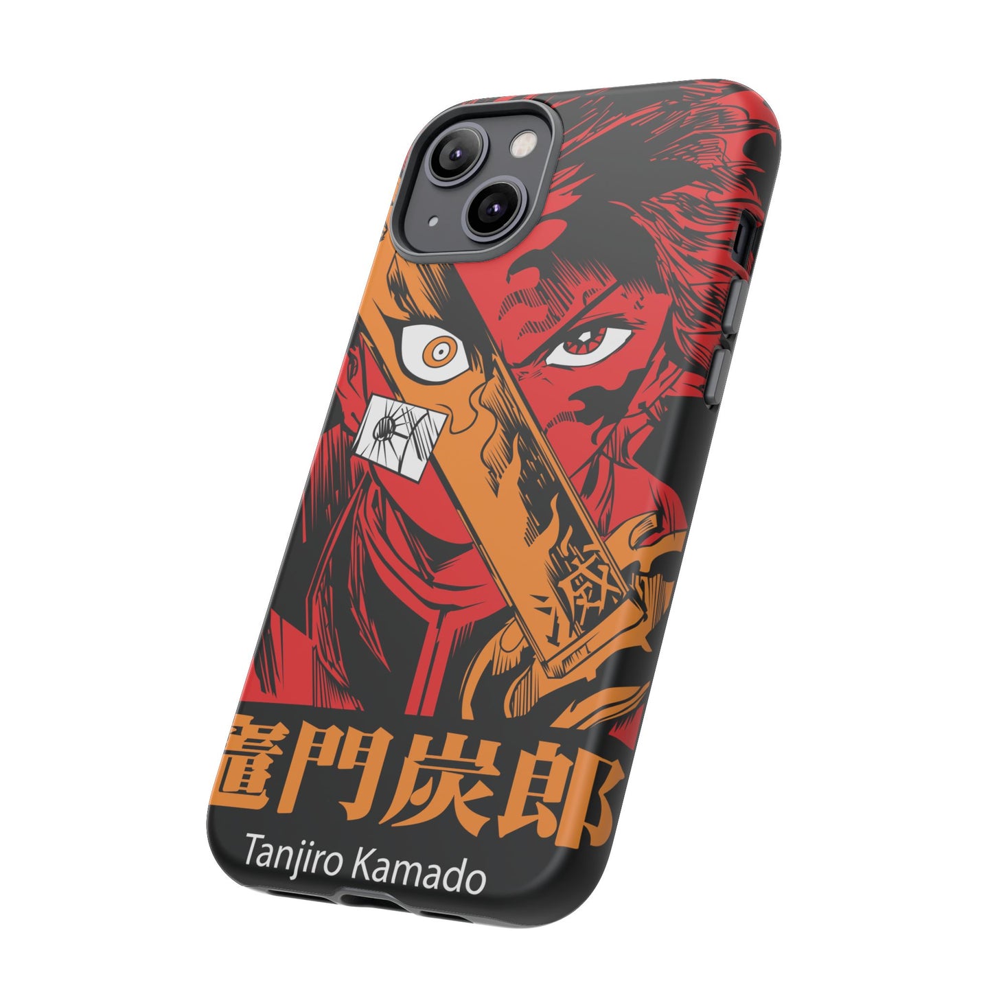 Demon Slayer Tanjiro Kamado Phone Case — Fiery Anime Protective Cover