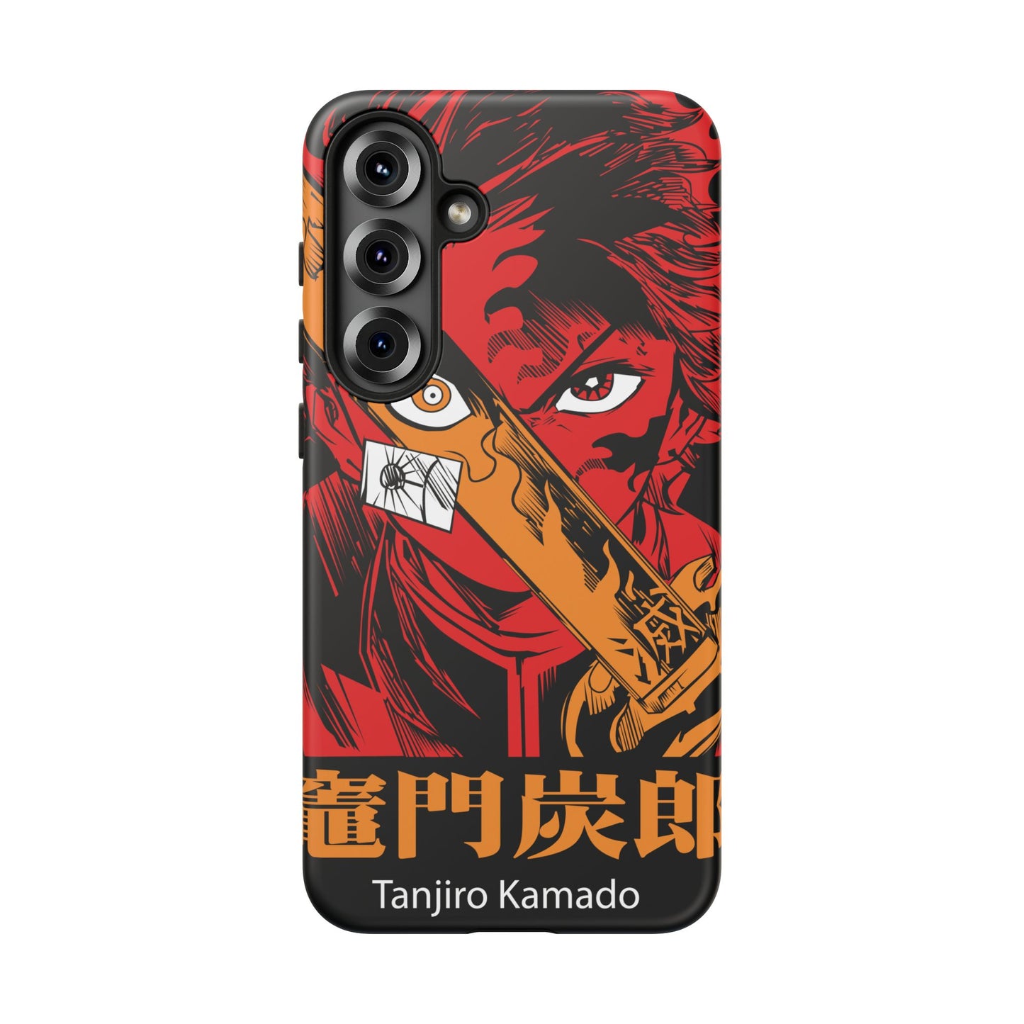 Demon Slayer Tanjiro Kamado Phone Case — Fiery Anime Protective Cover