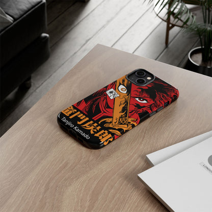 Demon Slayer Tanjiro Kamado Phone Case — Fiery Anime Protective Cover