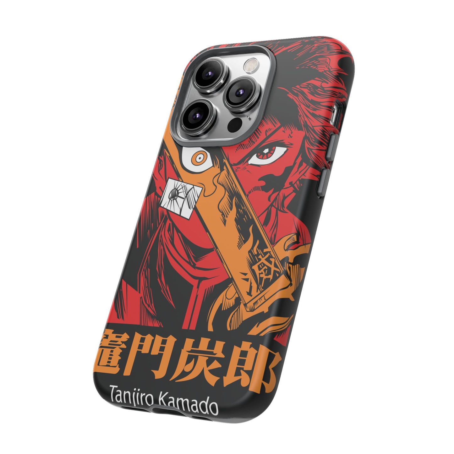 Demon Slayer Tanjiro Kamado Phone Case — Fiery Anime Protective Cover