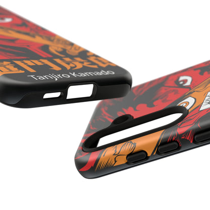 Demon Slayer Tanjiro Kamado Phone Case — Fiery Anime Protective Cover