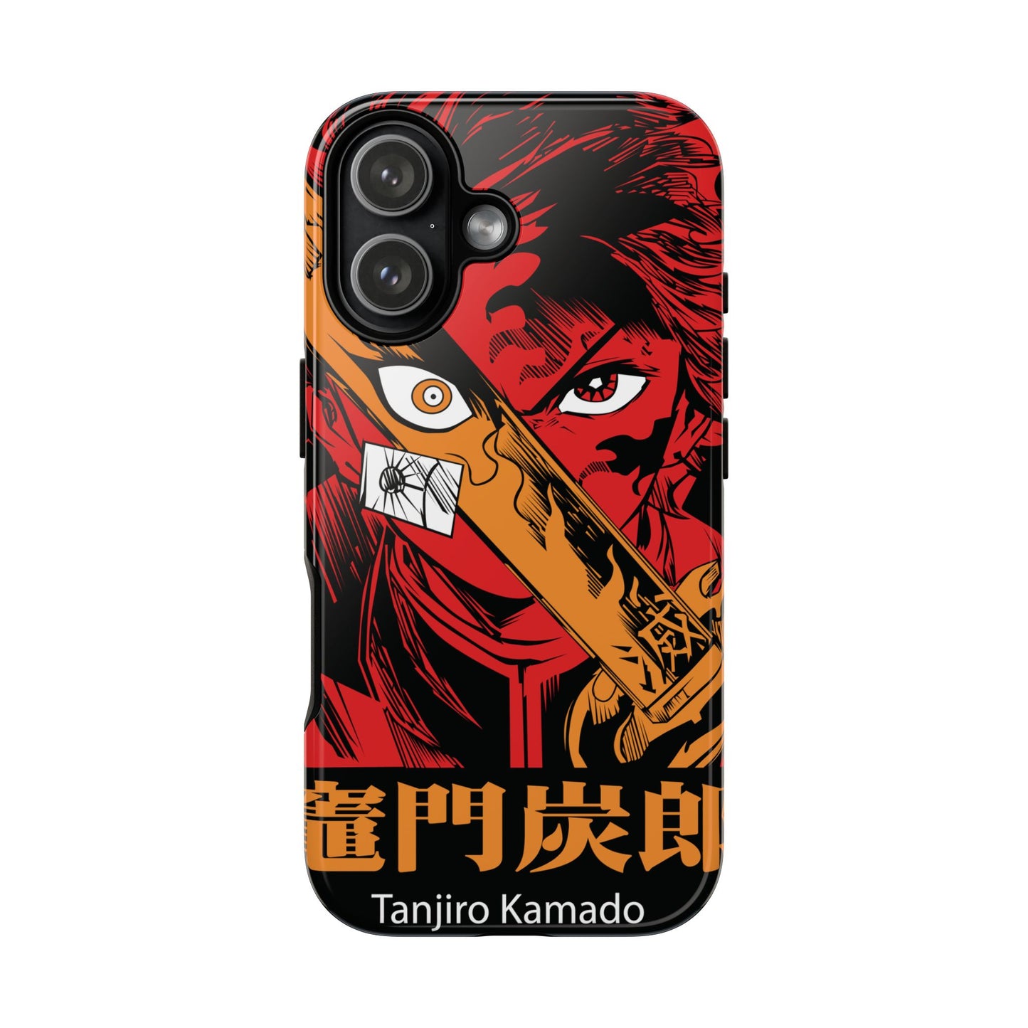 Demon Slayer Tanjiro Kamado Phone Case — Fiery Anime Protective Cover