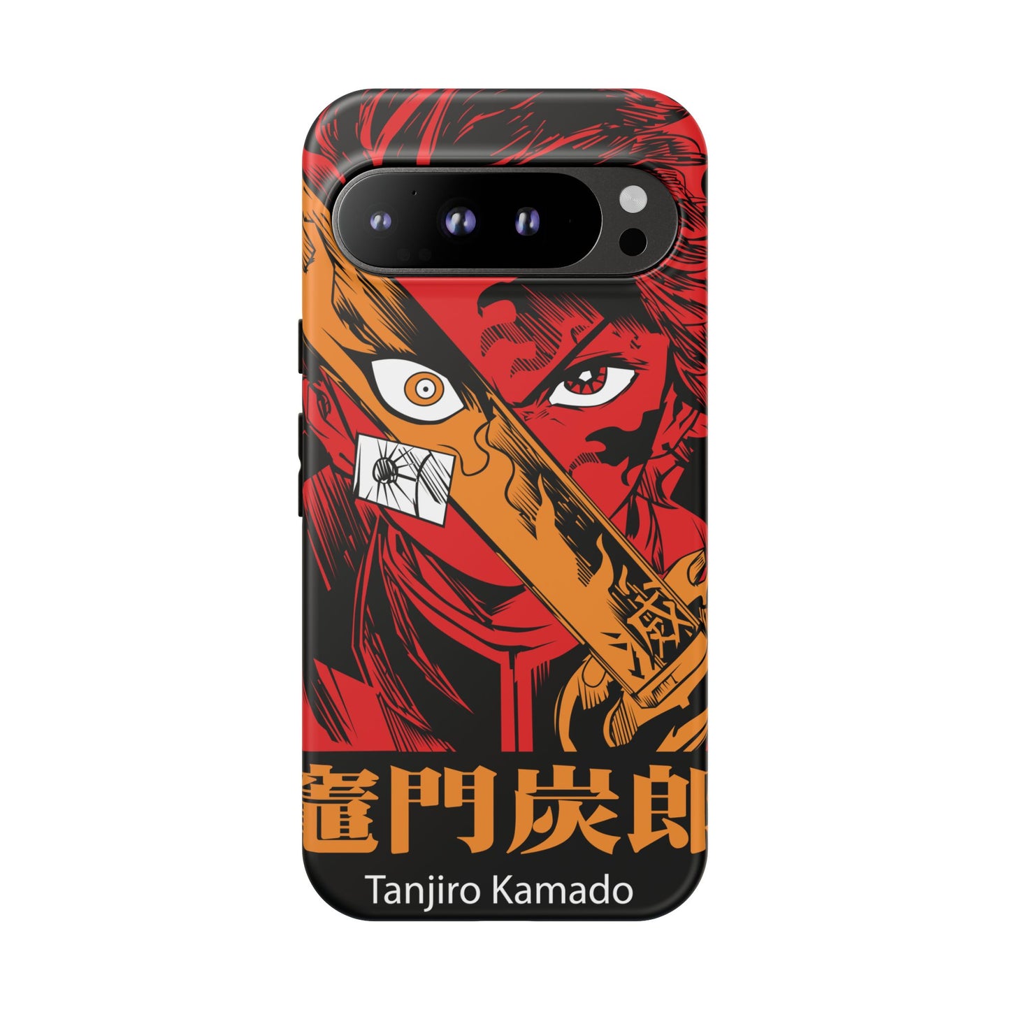 Demon Slayer Tanjiro Kamado Phone Case — Fiery Anime Protective Cover