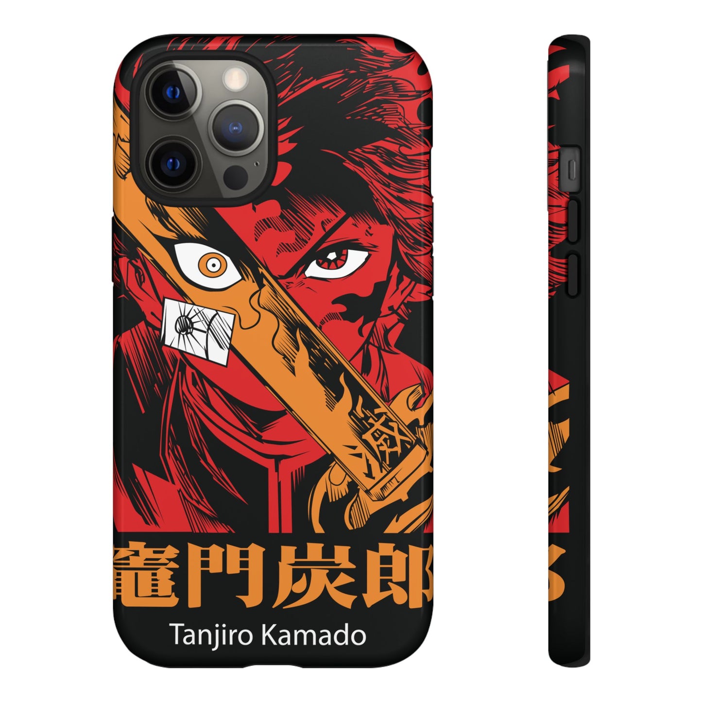Demon Slayer Tanjiro Kamado Phone Case — Fiery Anime Protective Cover