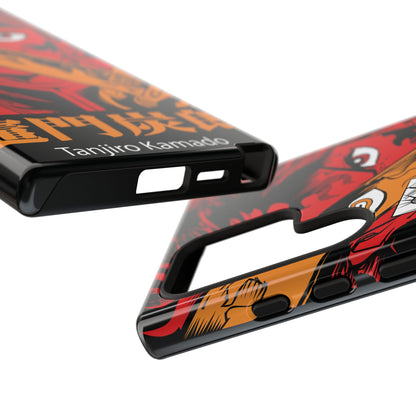 Demon Slayer Tanjiro Kamado Phone Case — Fiery Anime Protective Cover