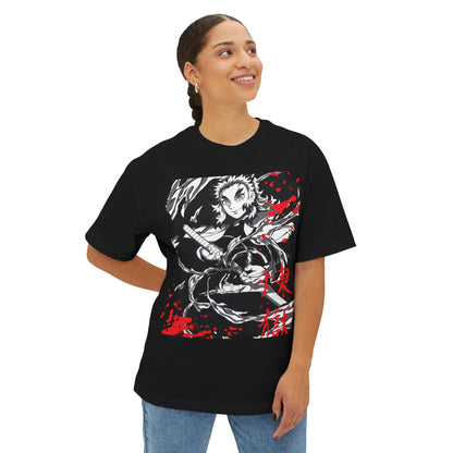 Flame Hashira Tee — Anime-Inspired Oversized Shirt for Fans