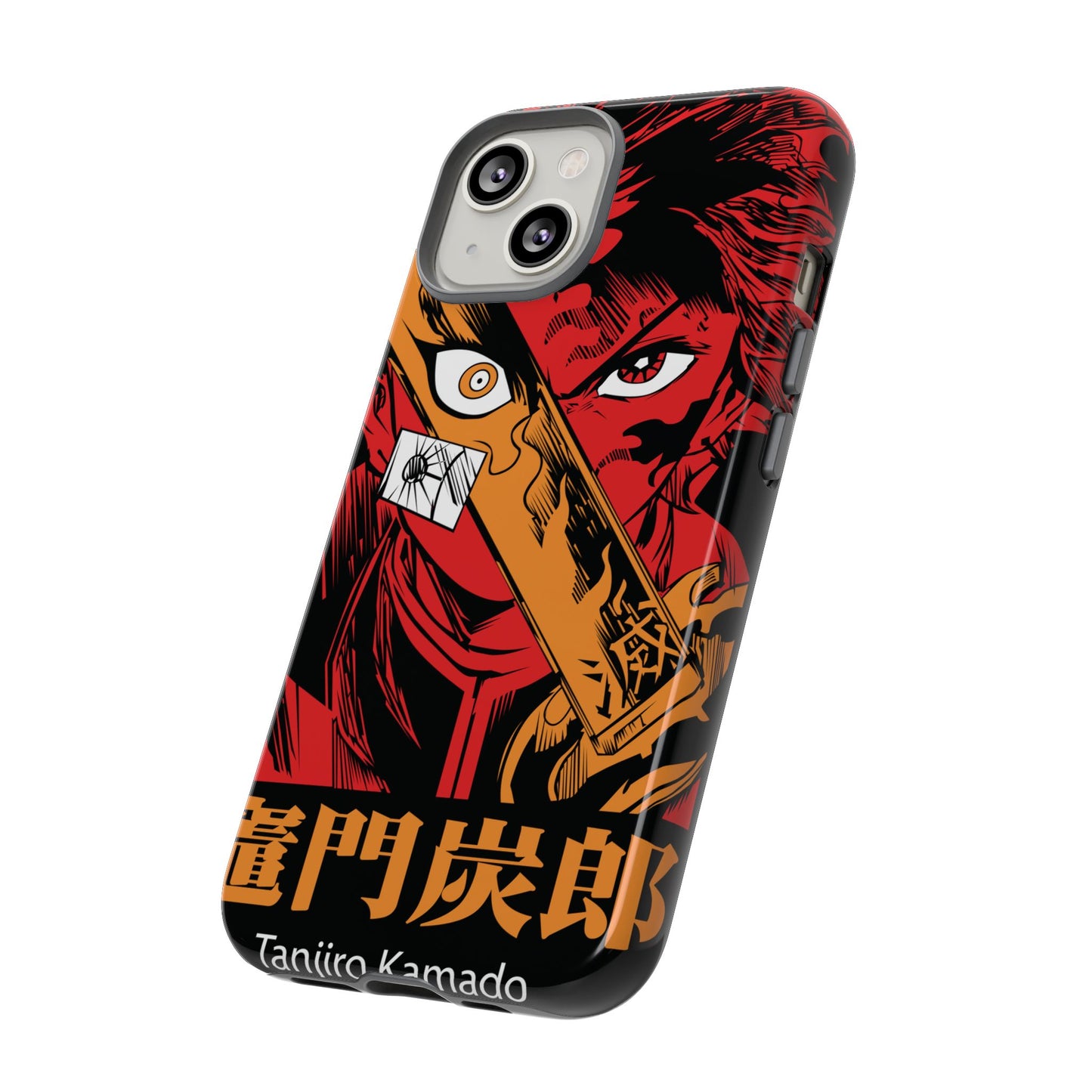 Demon Slayer Tanjiro Kamado Phone Case — Fiery Anime Protective Cover