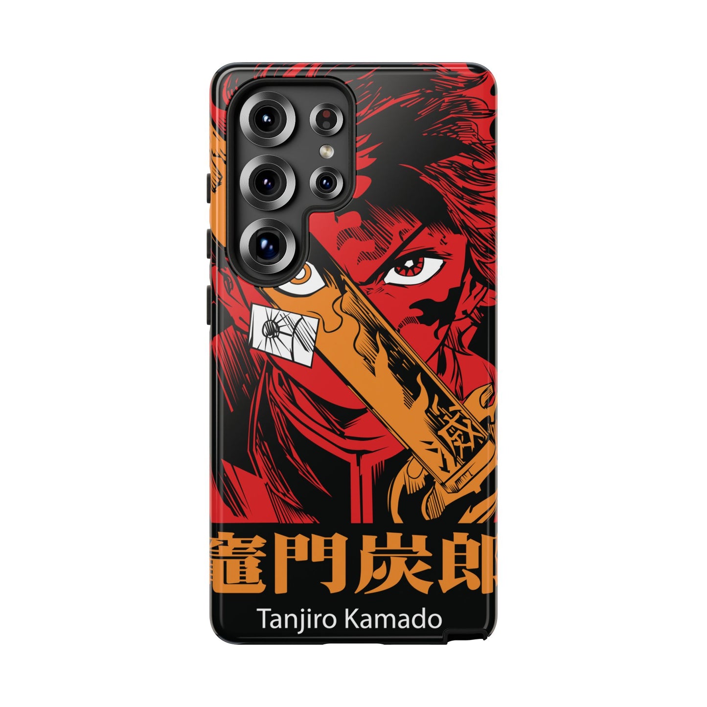 Demon Slayer Tanjiro Kamado Phone Case — Fiery Anime Protective Cover