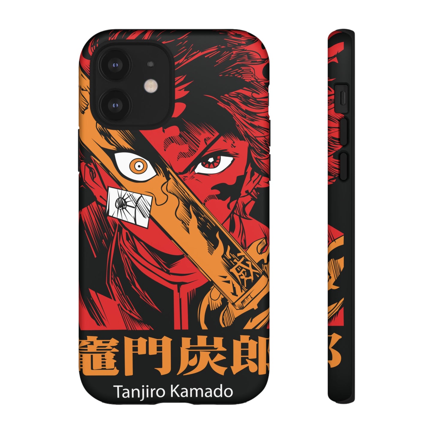 Demon Slayer Tanjiro Kamado Phone Case — Fiery Anime Protective Cover
