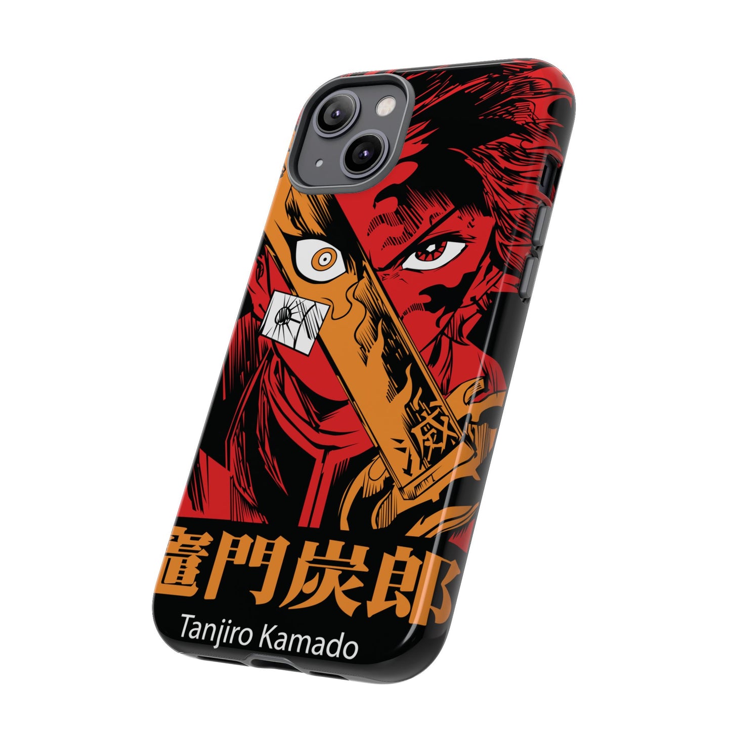 Demon Slayer Tanjiro Kamado Phone Case — Fiery Anime Protective Cover
