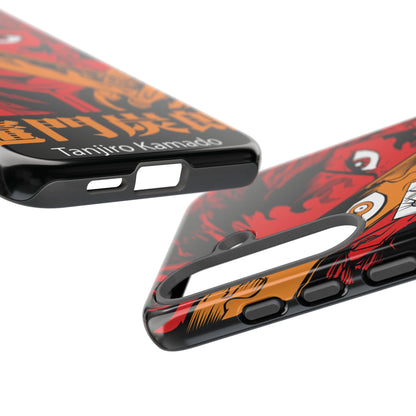 Demon Slayer Tanjiro Kamado Phone Case — Fiery Anime Protective Cover