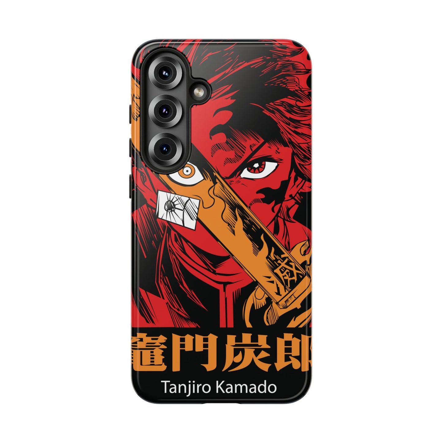 Demon Slayer Tanjiro Kamado Phone Case — Fiery Anime Protective Cover