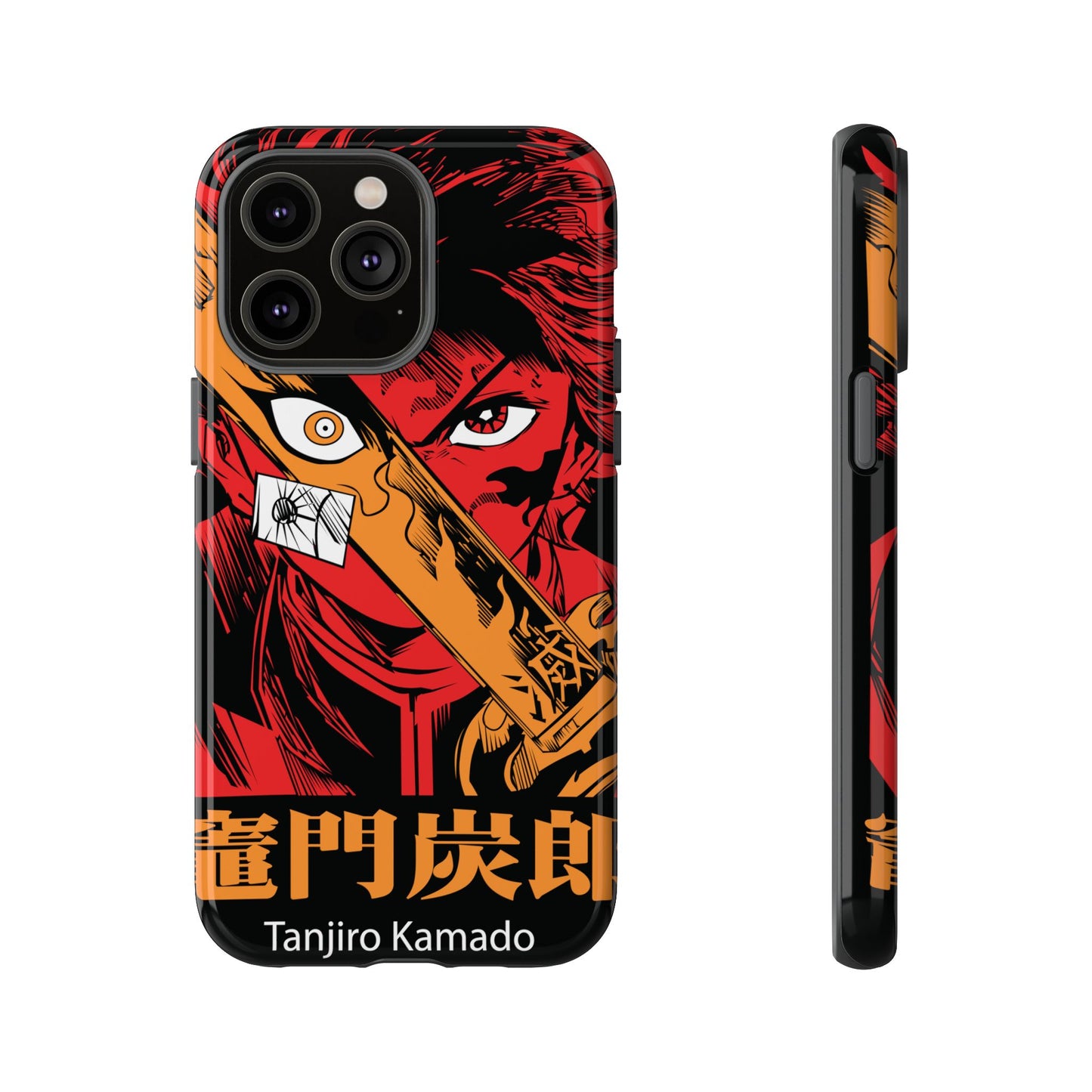 Demon Slayer Tanjiro Kamado Phone Case — Fiery Anime Protective Cover
