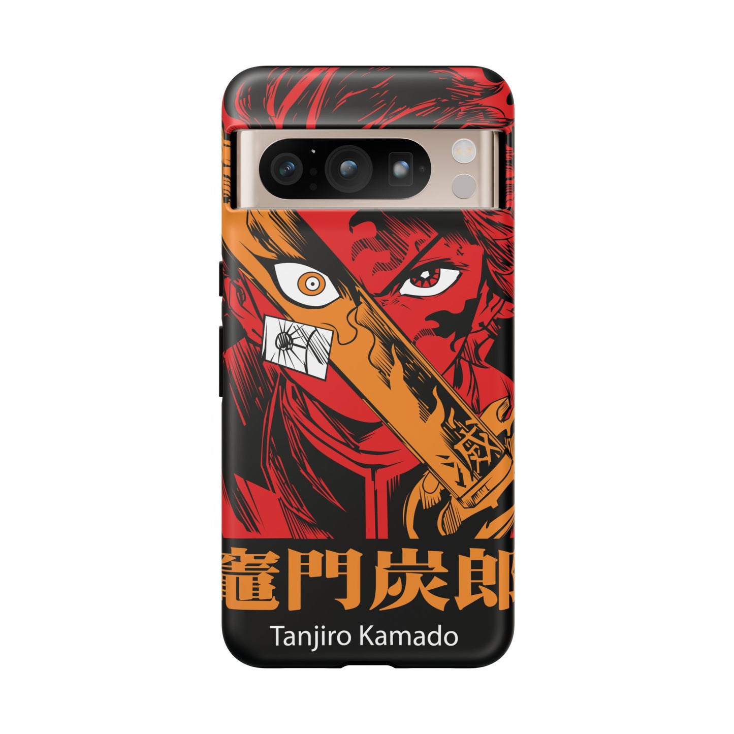 Demon Slayer Tanjiro Kamado Phone Case — Fiery Anime Protective Cover
