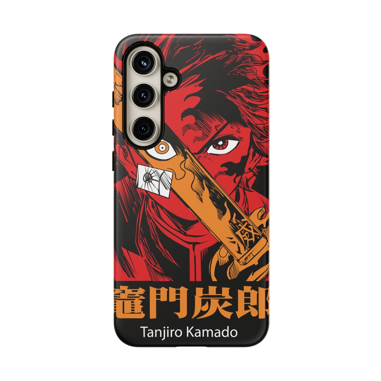 Demon Slayer Tanjiro Kamado Phone Case — Fiery Anime Protective Cover