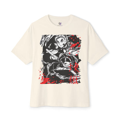 Flame Hashira Tee — Anime-Inspired Oversized Shirt for Fans