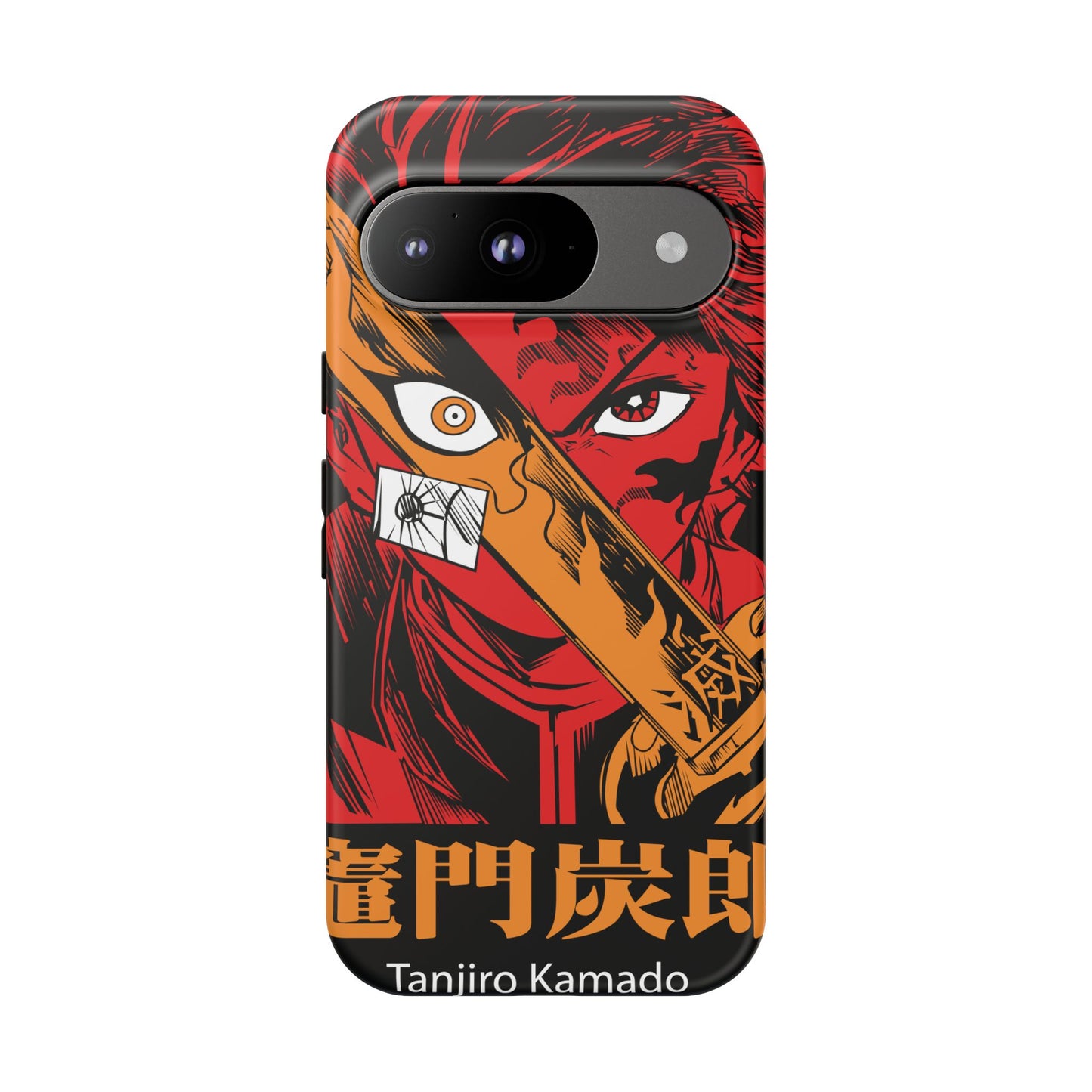 Demon Slayer Tanjiro Kamado Phone Case — Fiery Anime Protective Cover
