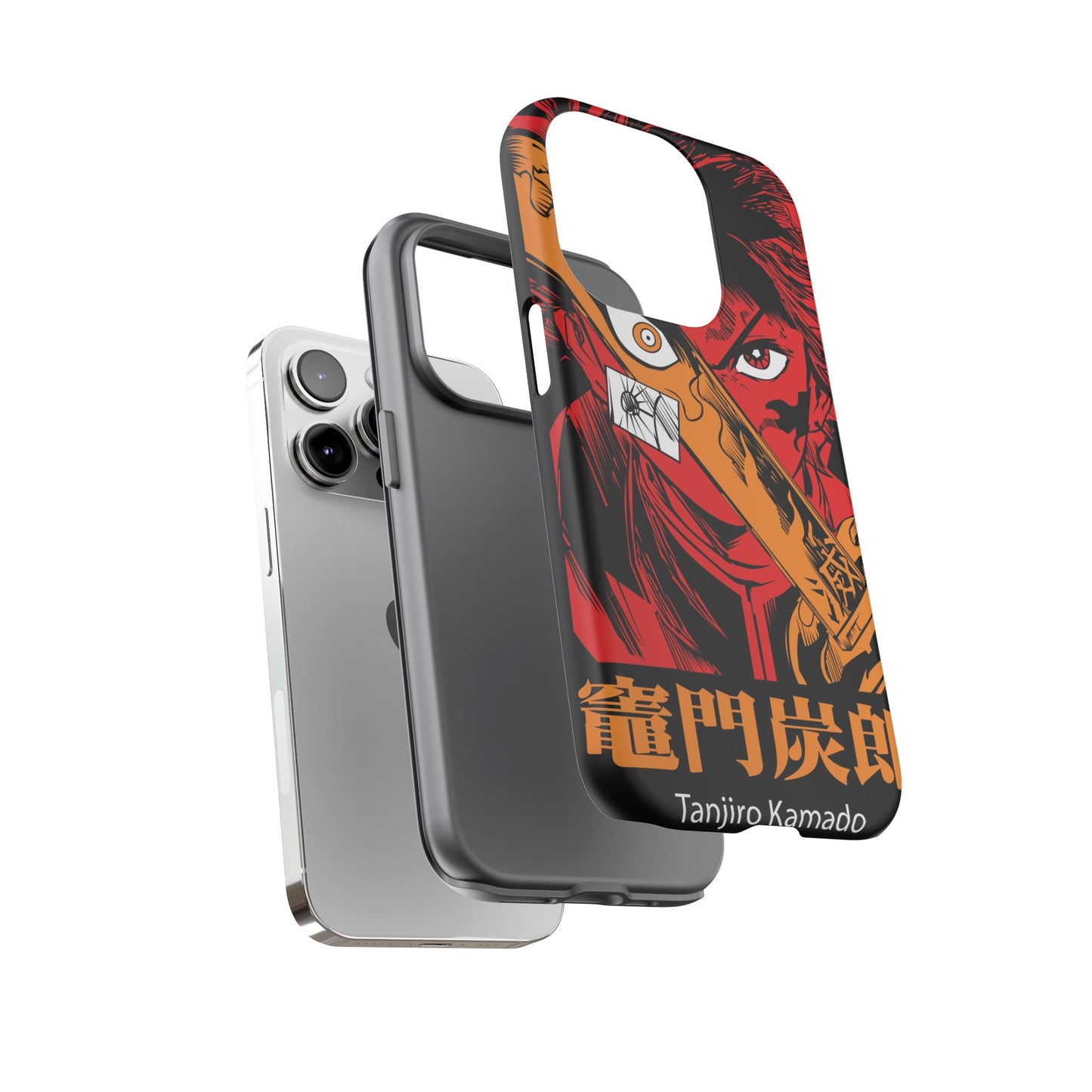Demon Slayer Tanjiro Kamado Phone Case — Fiery Anime Protective Cover