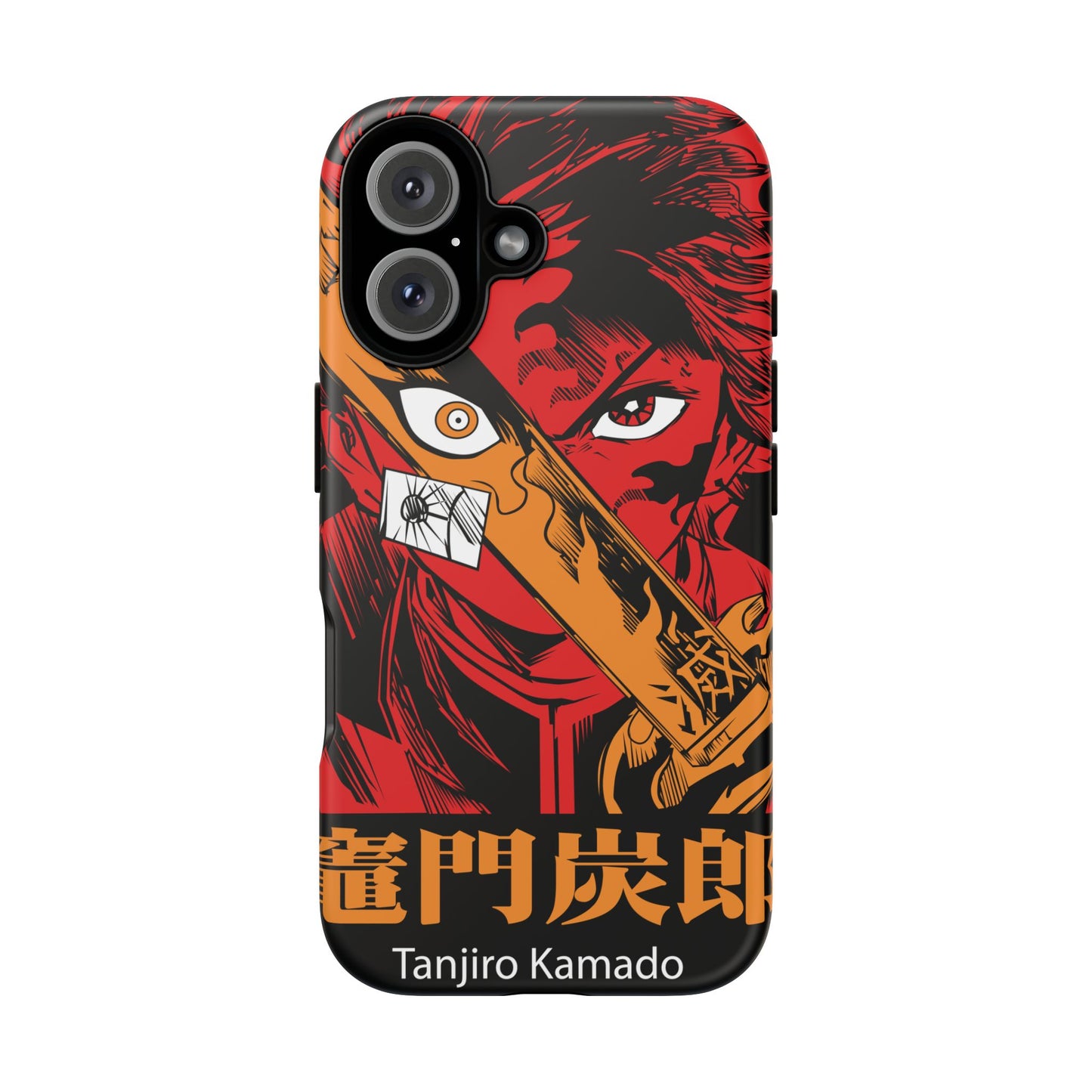 Demon Slayer Tanjiro Kamado Phone Case — Fiery Anime Protective Cover