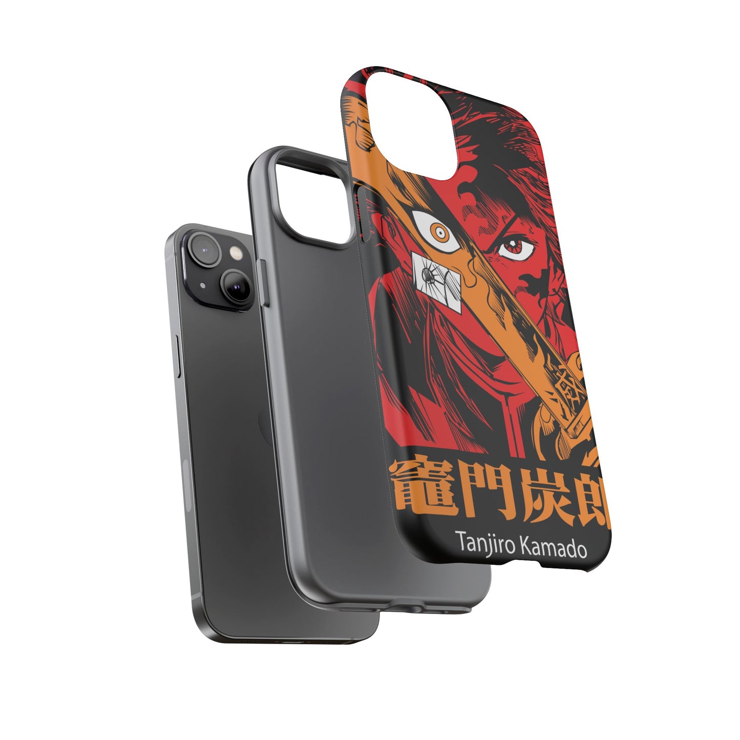 Demon Slayer Tanjiro Kamado Phone Case — Fiery Anime Protective Cover