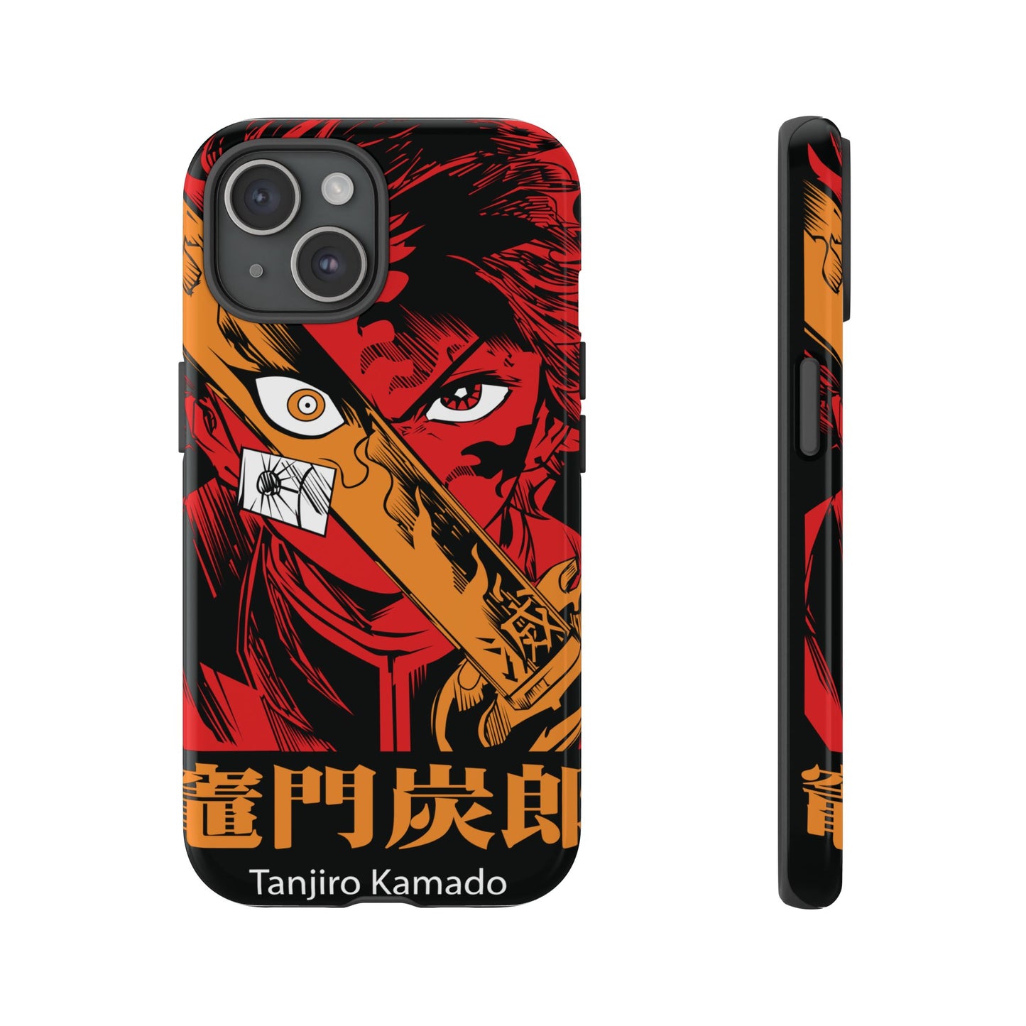 Demon Slayer Tanjiro Kamado Phone Case — Fiery Anime Protective Cover