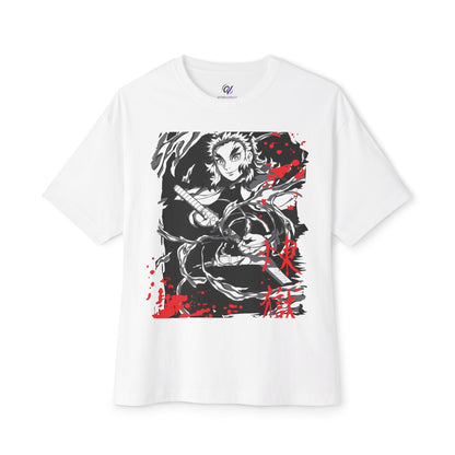 Flame Hashira Tee — Anime-Inspired Oversized Shirt for Fans