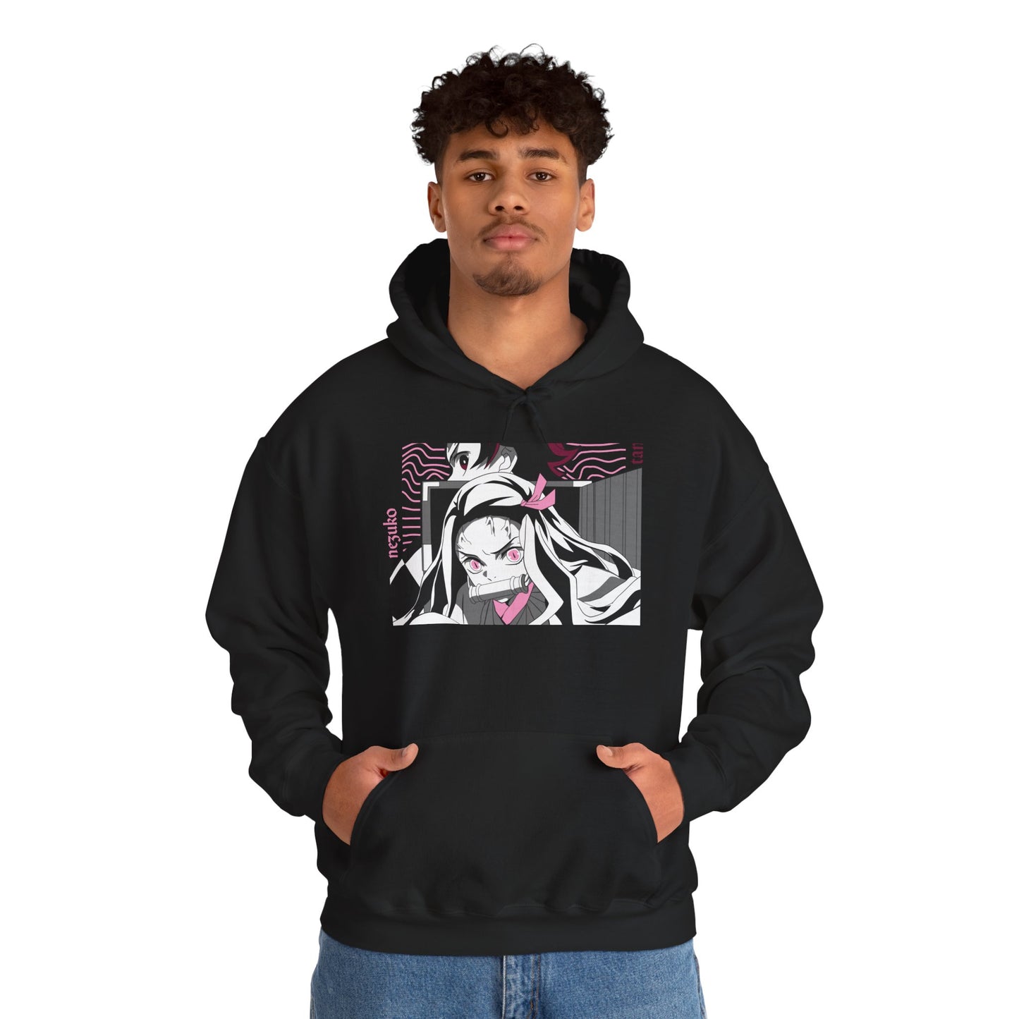 Tanjiro & Nezuko Hoodie — Demon Slayer Anime Sweatshirt