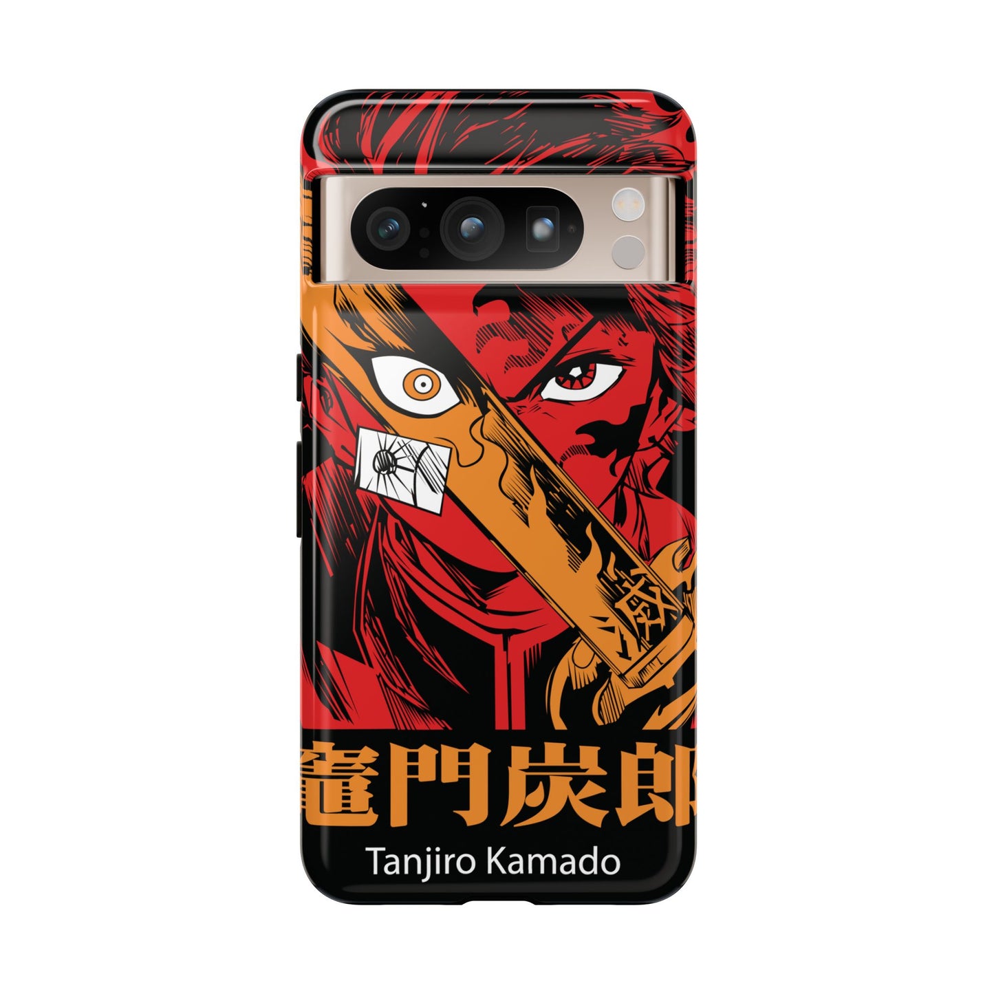 Demon Slayer Tanjiro Kamado Phone Case — Fiery Anime Protective Cover