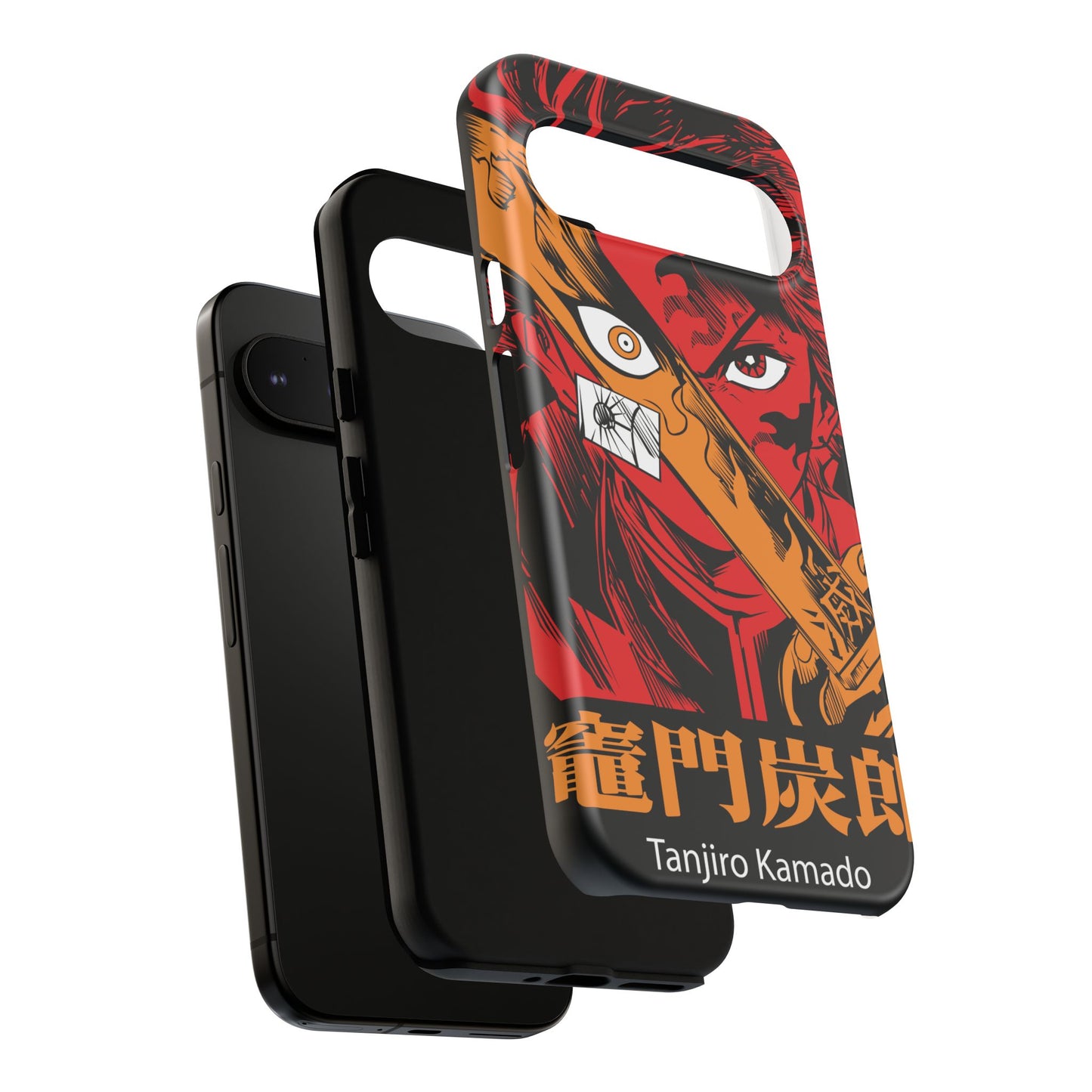 Demon Slayer Tanjiro Kamado Phone Case — Fiery Anime Protective Cover