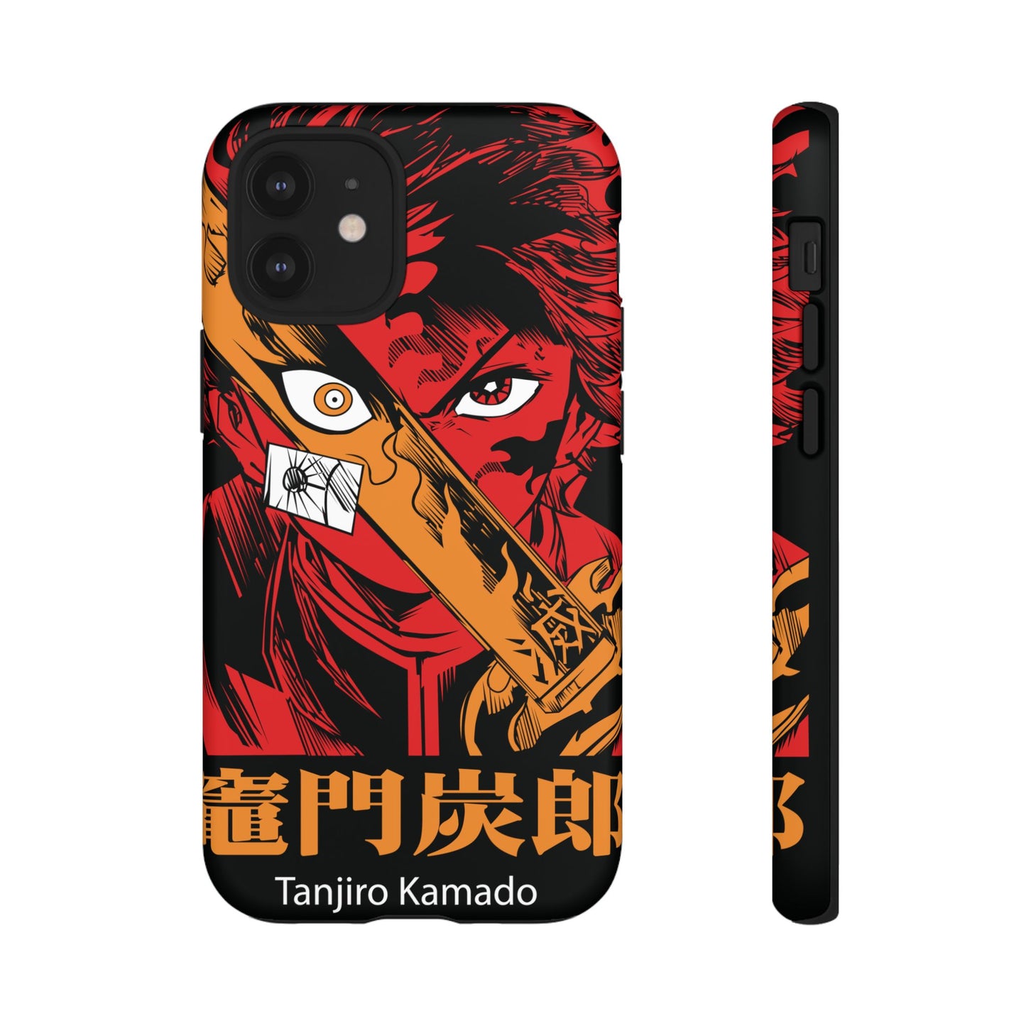 Demon Slayer Tanjiro Kamado Phone Case — Fiery Anime Protective Cover