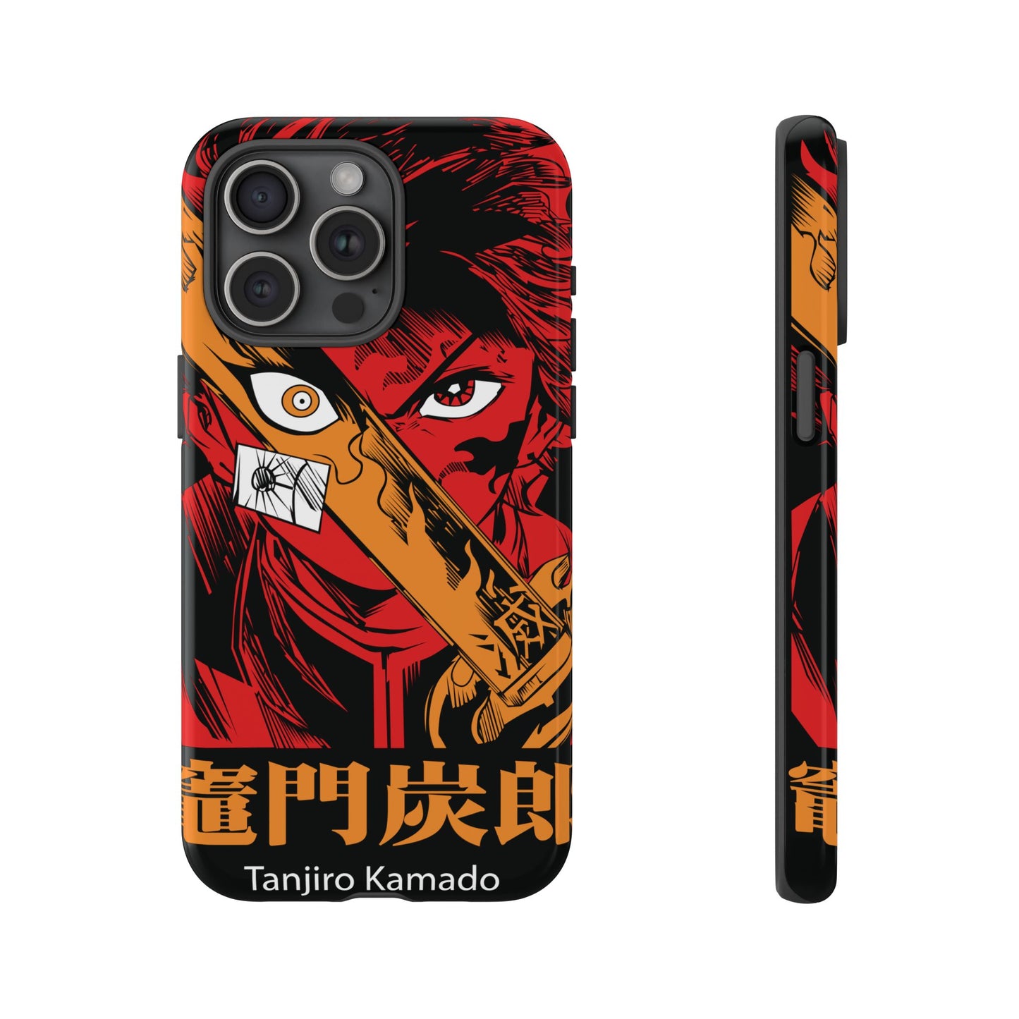Demon Slayer Tanjiro Kamado Phone Case — Fiery Anime Protective Cover