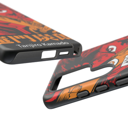 Demon Slayer Tanjiro Kamado Phone Case — Fiery Anime Protective Cover