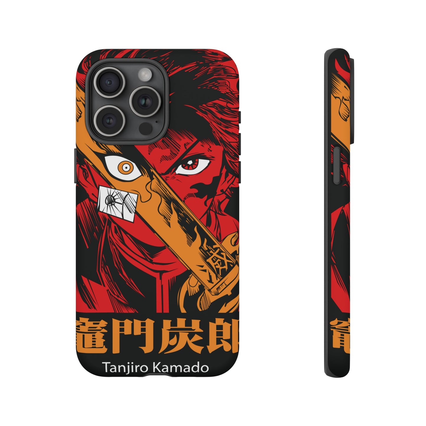 Demon Slayer Tanjiro Kamado Phone Case — Fiery Anime Protective Cover