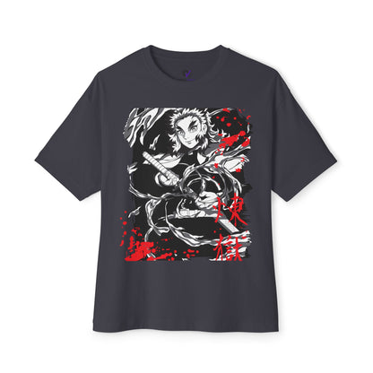 Flame Hashira Tee — Anime-Inspired Oversized Shirt for Fans